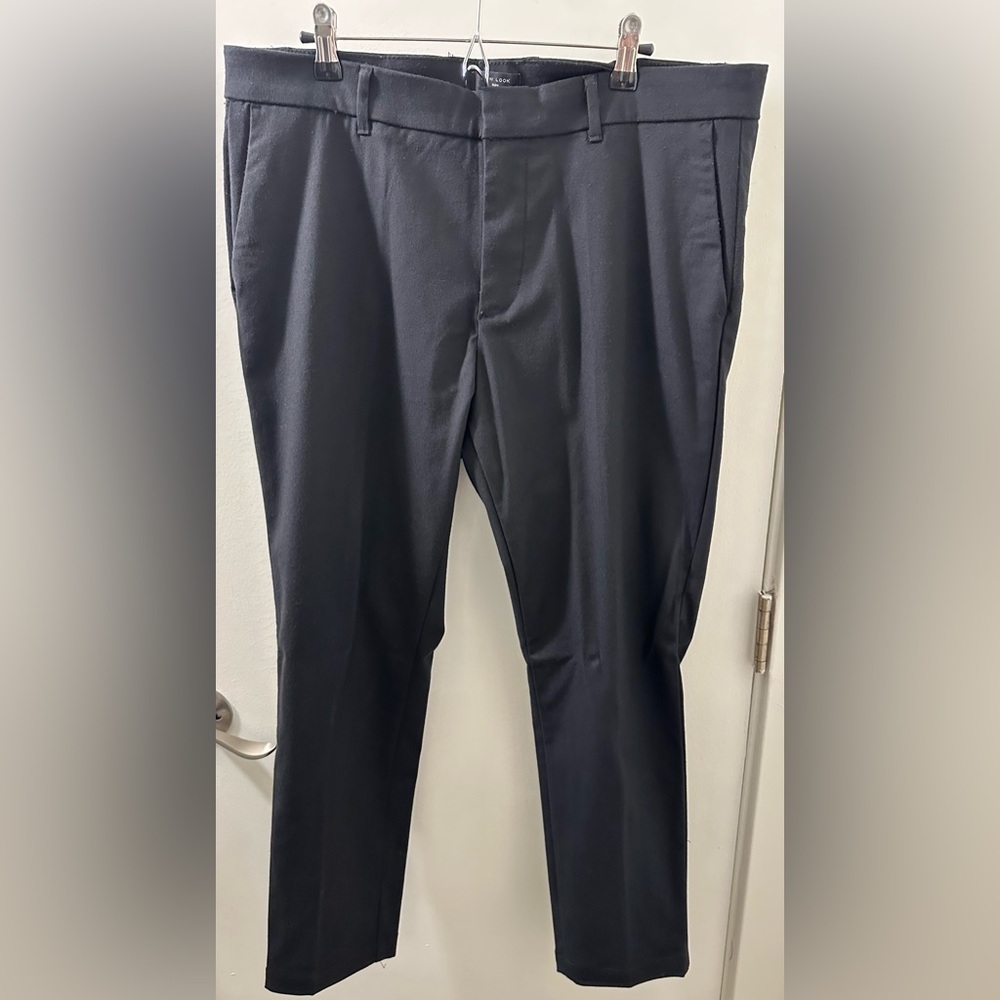 New Look Men's Black Trousers Suit Pants 36 x 28